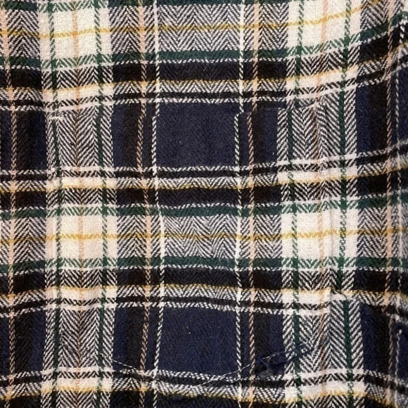 Jachs Girlfriend Blue Plaid Flannel Size Large (L) - Picture 2 of 8